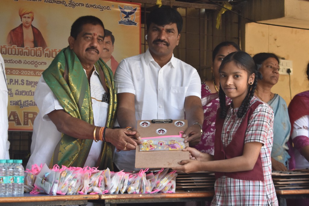 Exam pads distribution to students.
